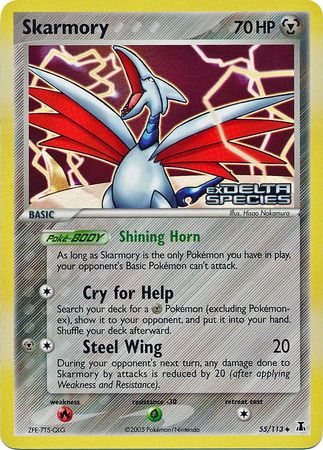Skarmory (55/113) (Stamped) [EX: Delta Species] Pokémon