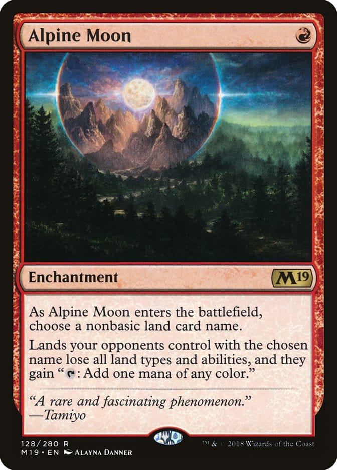 Alpine Moon [Core Set 2019] Magic: The Gathering