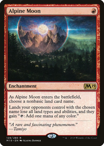 Alpine Moon [Core Set 2019] Magic: The Gathering