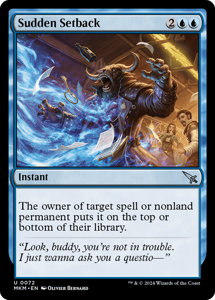 Sudden Setback (Black) [Murders at Karlov Manor] Magic: The Gathering