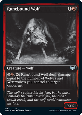 Runebound Wolf [Innistrad: Double Feature] Magic: The Gathering