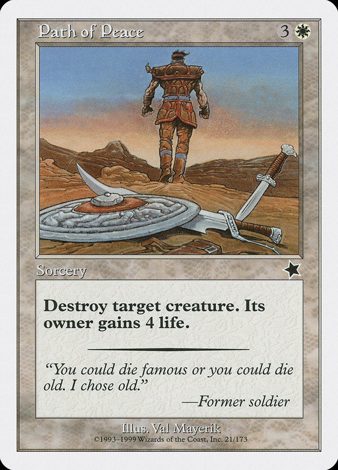 Path of Peace [Starter 1999] Magic: The Gathering