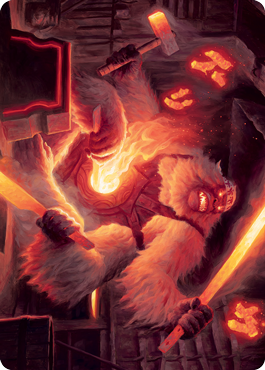 Kami of Industry Art Card [Kamigawa: Neon Dynasty Art Series] Magic: The Gathering