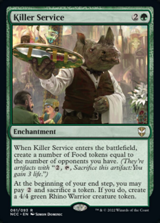 Killer Service [Streets of New Capenna Commander] Magic: The Gathering