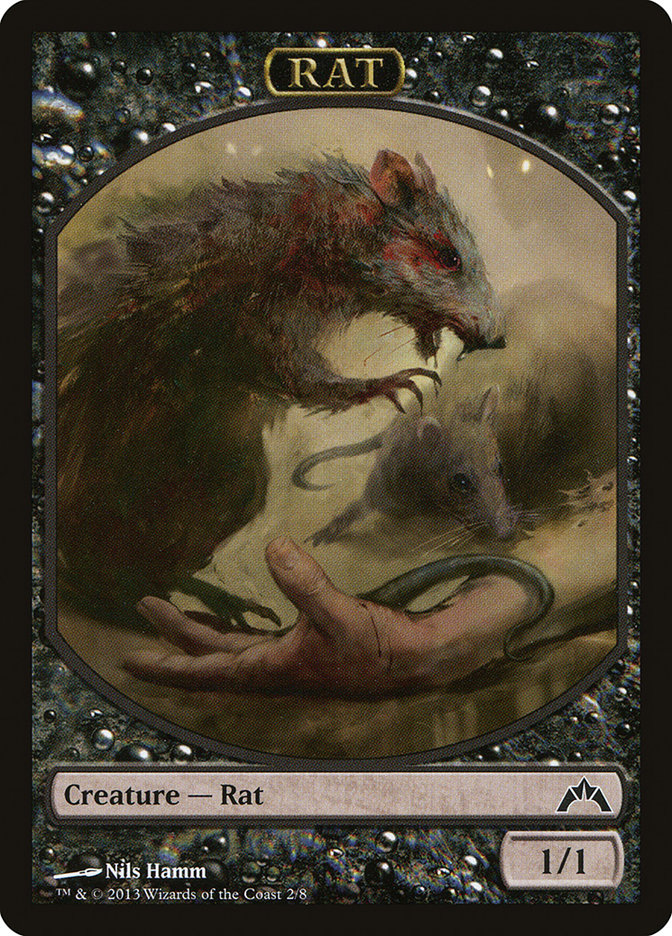 Rat Token [Gatecrash Tokens] Magic: The Gathering