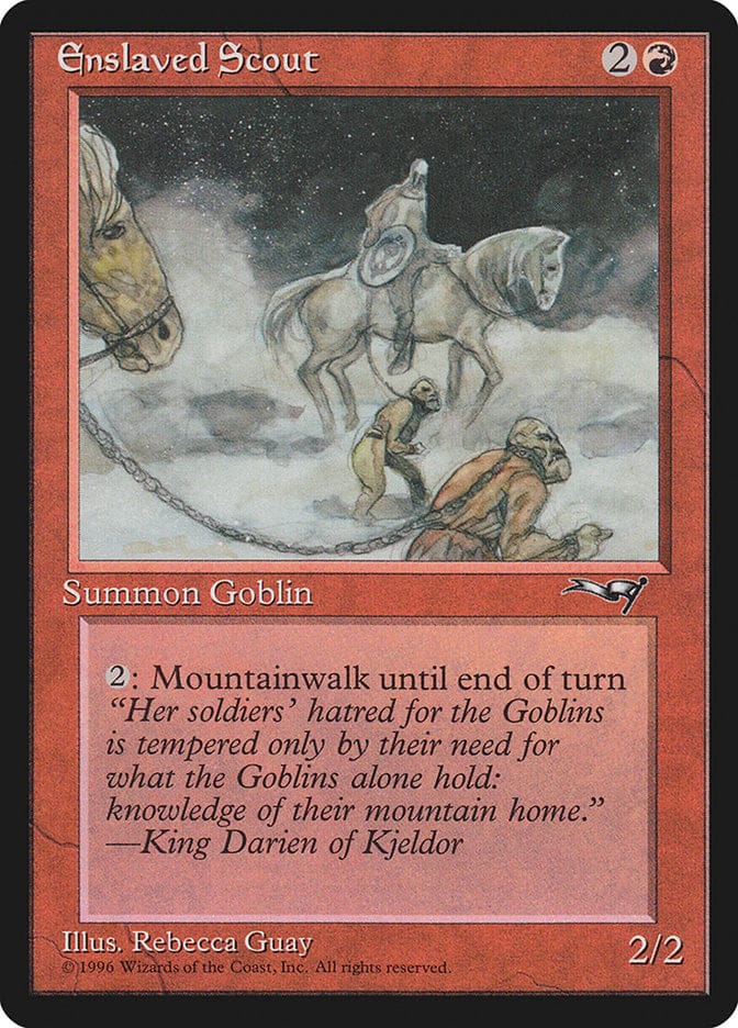 Enslaved Scout (Horse Art) [Alliances] Magic: The Gathering