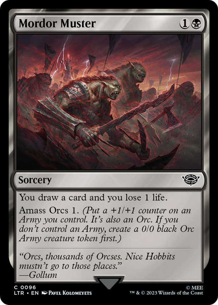 Mordor Muster [The Lord of the Rings: Tales of Middle-Earth] Magic: The Gathering