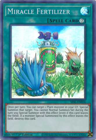 Miracle Fertilizer [SESL-EN056] Super Rare - Yugioh Cards For Your TCG Needs!