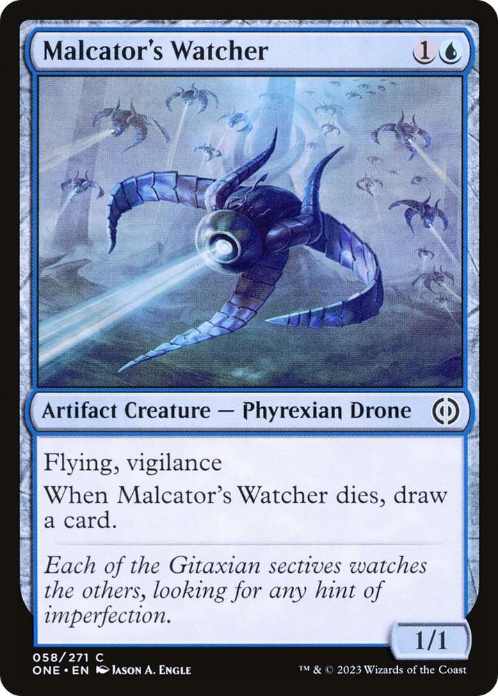 Malcator's Watcher [Phyrexia: All Will Be One] Magic: The Gathering