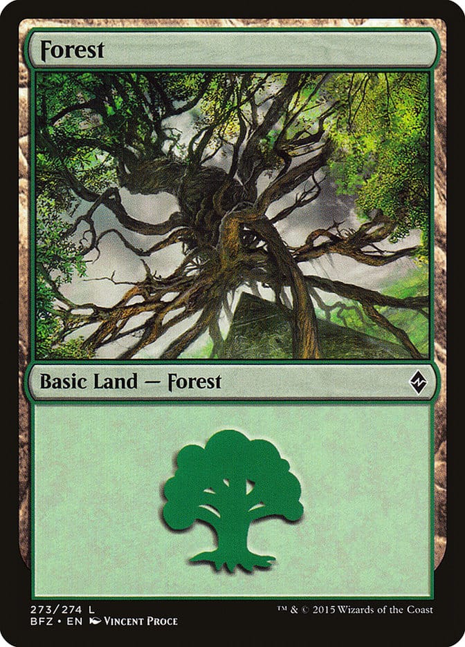 Forest (273) [Battle for Zendikar] Magic: The Gathering