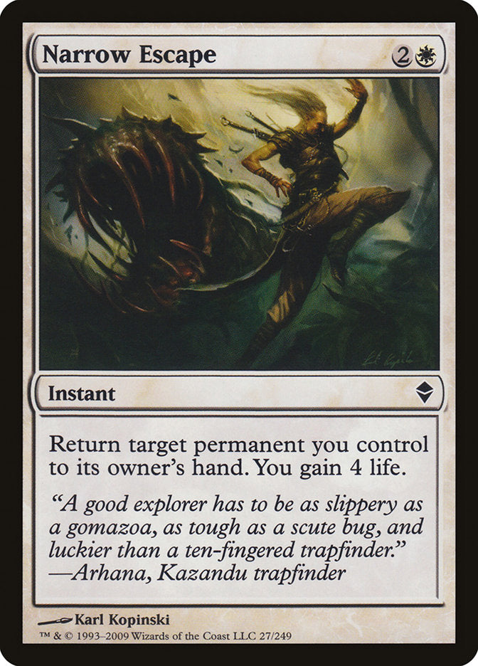 Narrow Escape [Zendikar] Magic: The Gathering