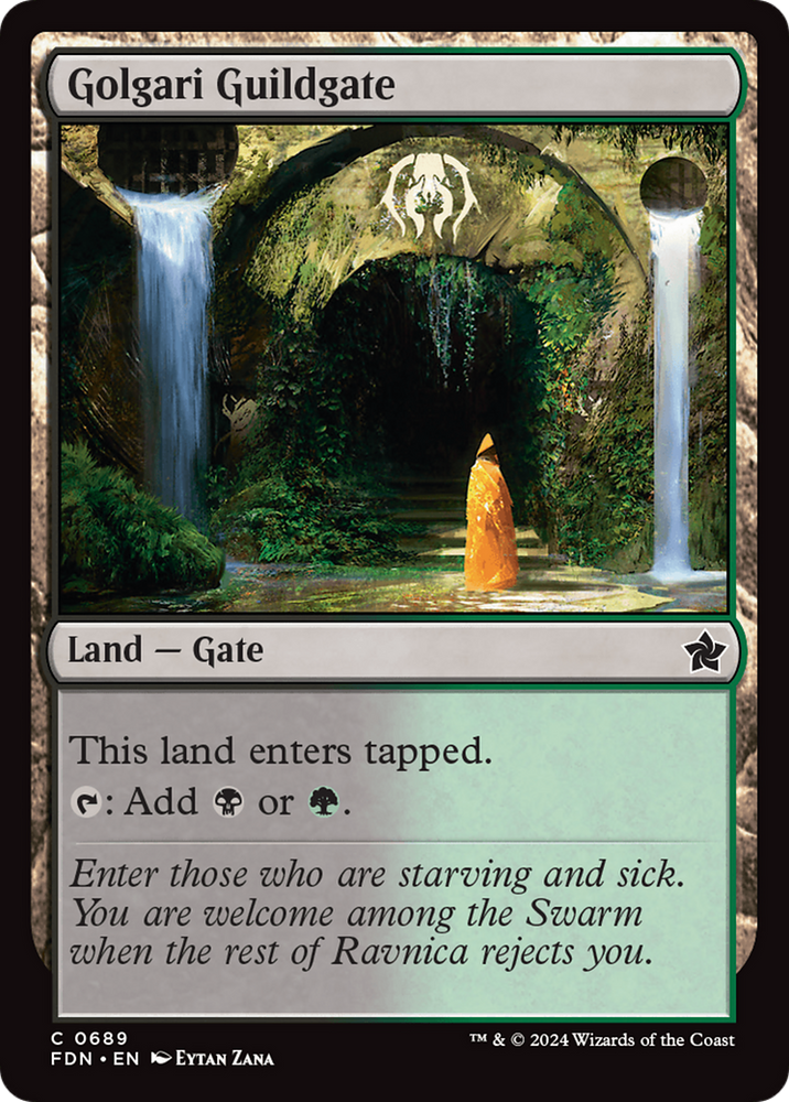 Golgari Guildgate [Foundations] Magic: The Gathering