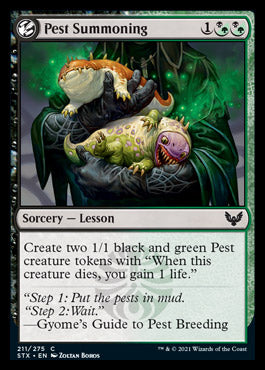 Pest Summoning [Strixhaven: School of Mages] Magic: The Gathering