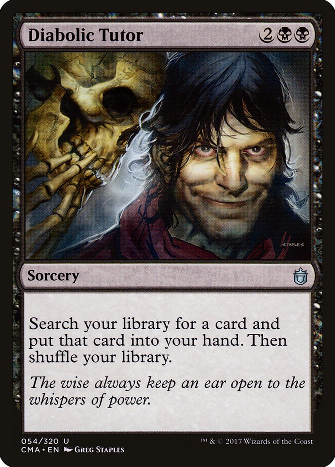 Diabolic Tutor [Commander Anthology] Magic: The Gathering