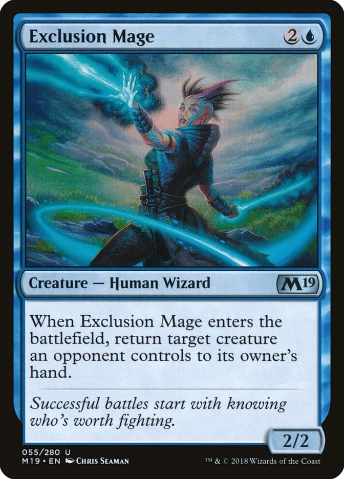 Exclusion Mage [Core Set 2019] Magic: The Gathering