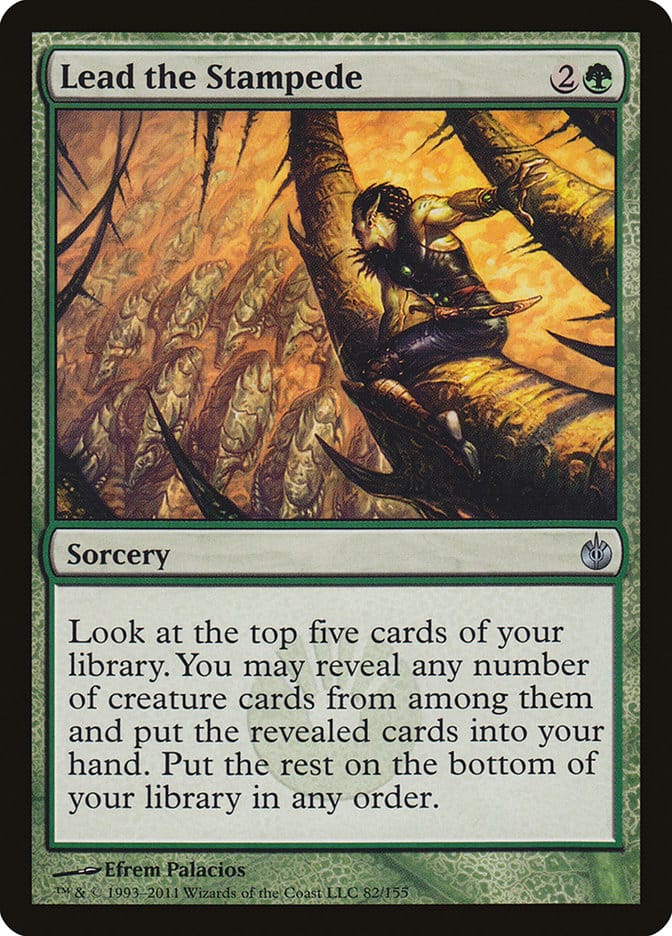Lead the Stampede [Mirrodin Besieged] Magic: The Gathering