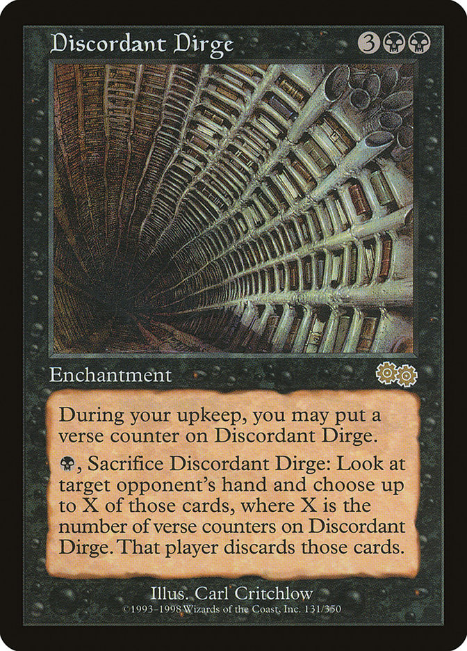 Discordant Dirge [Urza's Saga] Magic: The Gathering