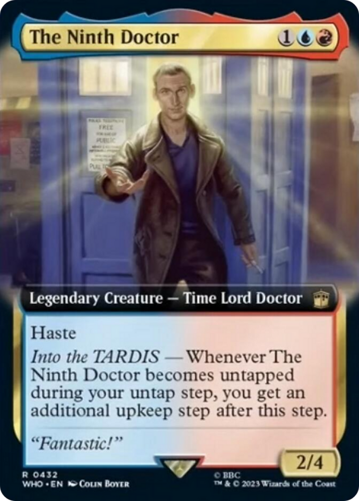 The Ninth Doctor (Extended Art) [Doctor Who] Magic: The Gathering