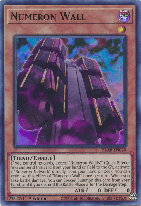 Numeron Wall [BLAR-EN020] Ultra Rare - Yugioh Cards For Your TCG Needs!