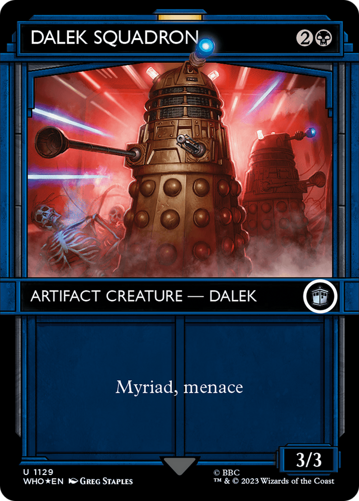 Dalek Squadron (Showcase) (Surge Foil) [Doctor Who] Magic: The Gathering