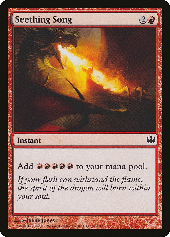 Seething Song [Duel Decks: Knights vs. Dragons] Magic: The Gathering