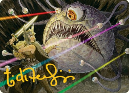 Hive of the Eye Tyrant Art Card (Gold-Stamped Signature) [Dungeons & Dragons: Adventures in the Forgotten Realms Art Series] Magic: The Gathering