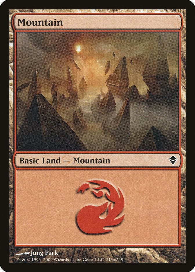 Mountain (243a) [Zendikar] Magic: The Gathering