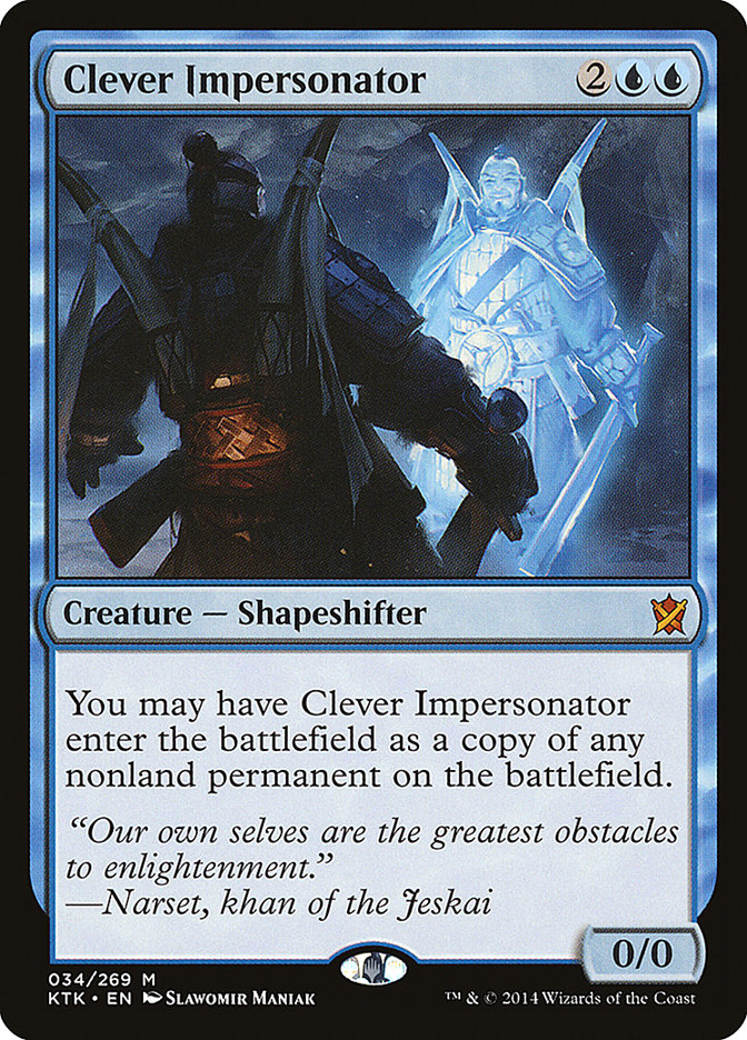 Clever Impersonator [Khans of Tarkir] Magic: The Gathering