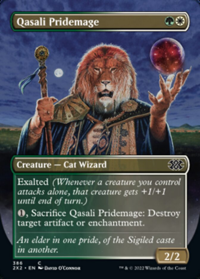 Qasali Pridemage (Borderless Alternate Art) [Double Masters 2022] Magic: The Gathering