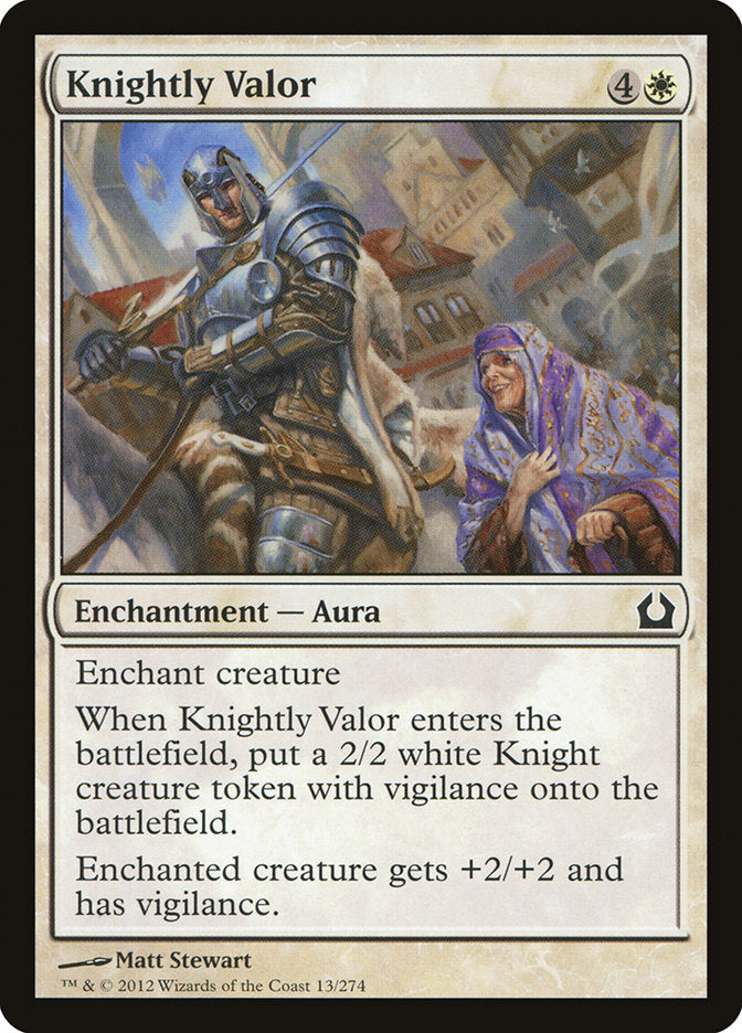 Knightly Valor [Return to Ravnica] Magic: The Gathering