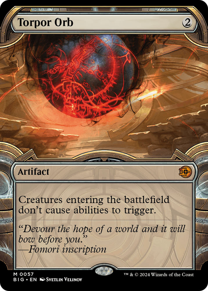 Torpor Orb (Showcase) [Outlaws of Thunder Junction: The Big Score] Magic: The Gathering