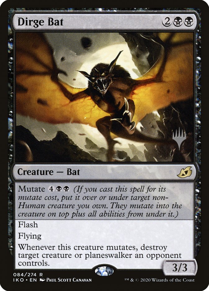 Dirge Bat (Promo Pack) [Ikoria: Lair of Behemoths Promos] Magic: The Gathering