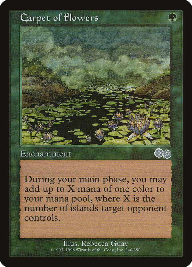 Carpet of Flowers [Urza's Saga] Magic: The Gathering
