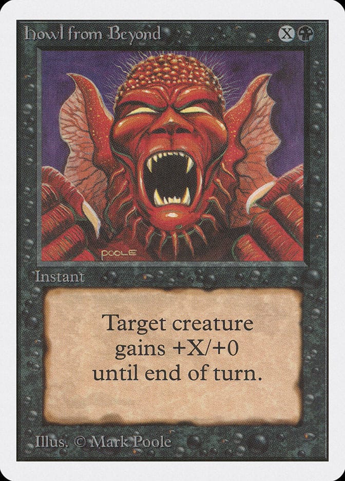 Howl from Beyond [Unlimited Edition] Magic: The Gathering