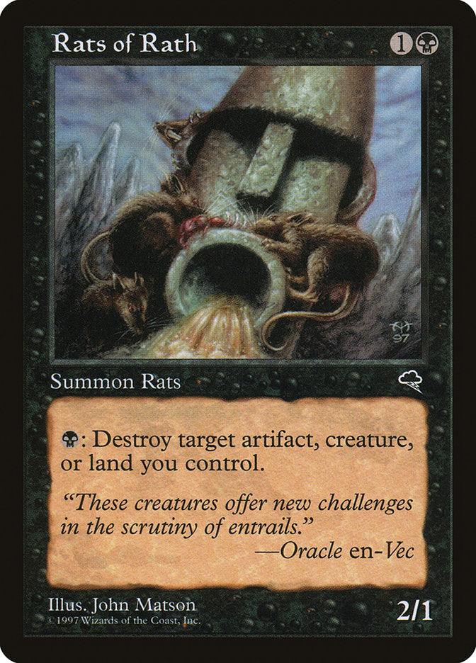 Rats of Rath [Tempest] Magic: The Gathering