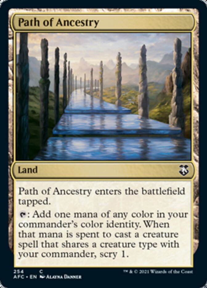 Path of Ancestry [Dungeons & Dragons: Adventures in the Forgotten Realms Commander] Magic: The Gathering