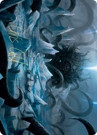 Icebreaker Kraken Art Card (Gold-Stamped Signature) [Kaldheim Art Series] Magic: The Gathering