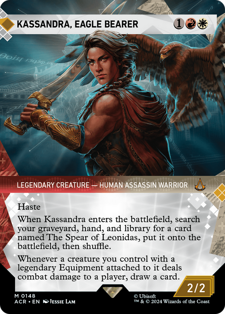 Kassandra, Eagle Bearer (Showcase) [Assassin's Creed] Magic: The Gathering