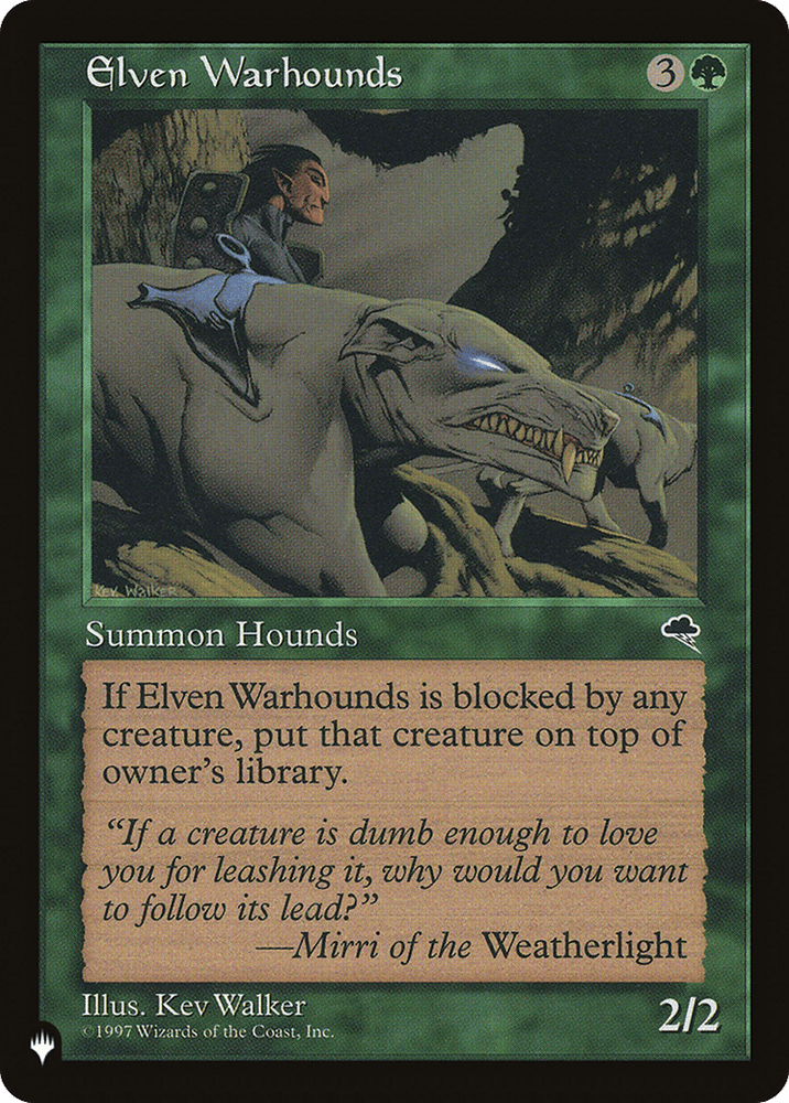 Elven Warhounds [The List] Magic: The Gathering