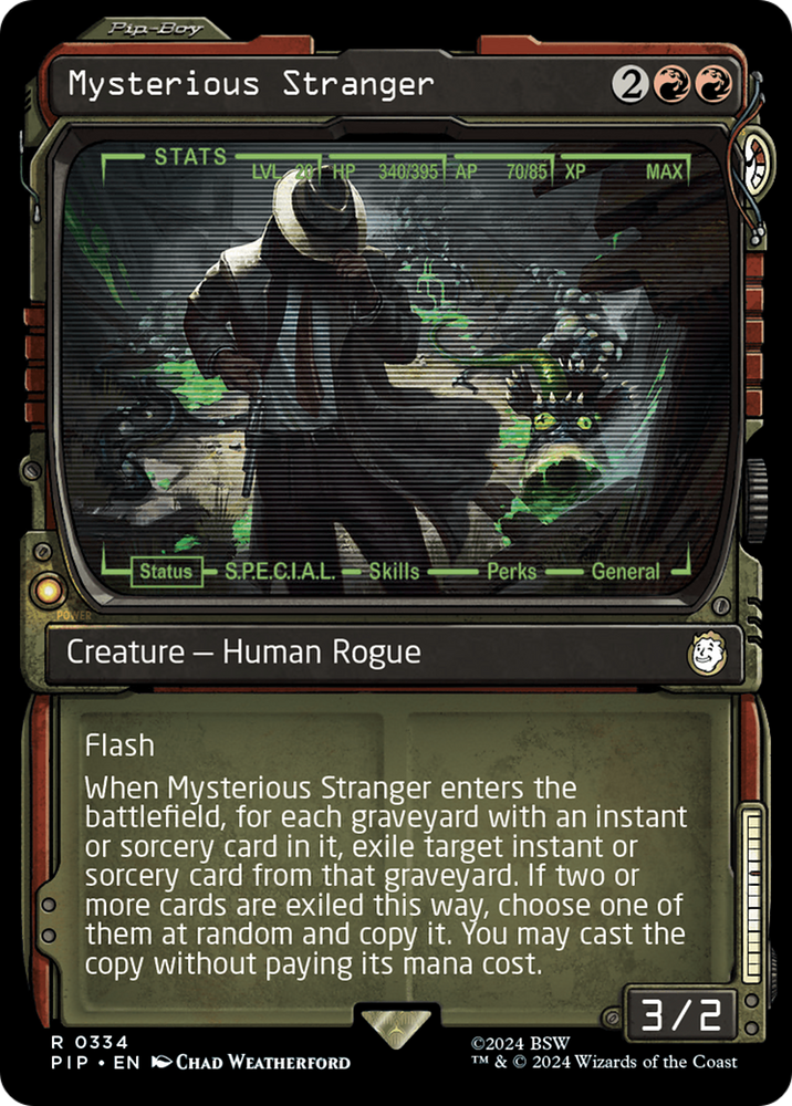 Mysterious Stranger (Showcase) [Fallout] Magic: The Gathering