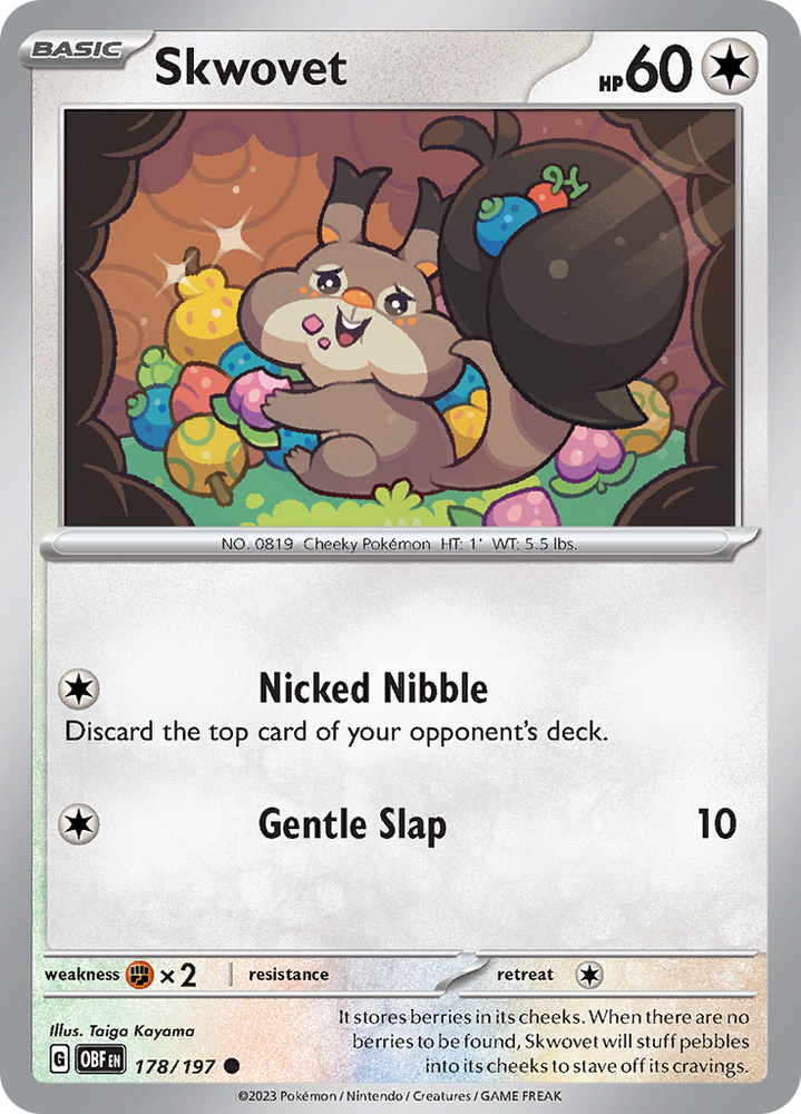Skwovet (178/197) [Scarlet & Violet: Obsidian Flames] Pokémon