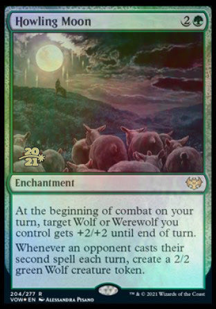 Howling Moon [Innistrad: Crimson Vow Prerelease Promos] Magic: The Gathering