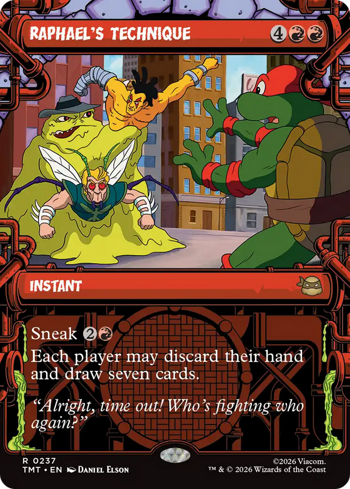 Raphael's Technique (Showcase) [Teenage Mutant Ninja Turtles] Magic: The Gathering