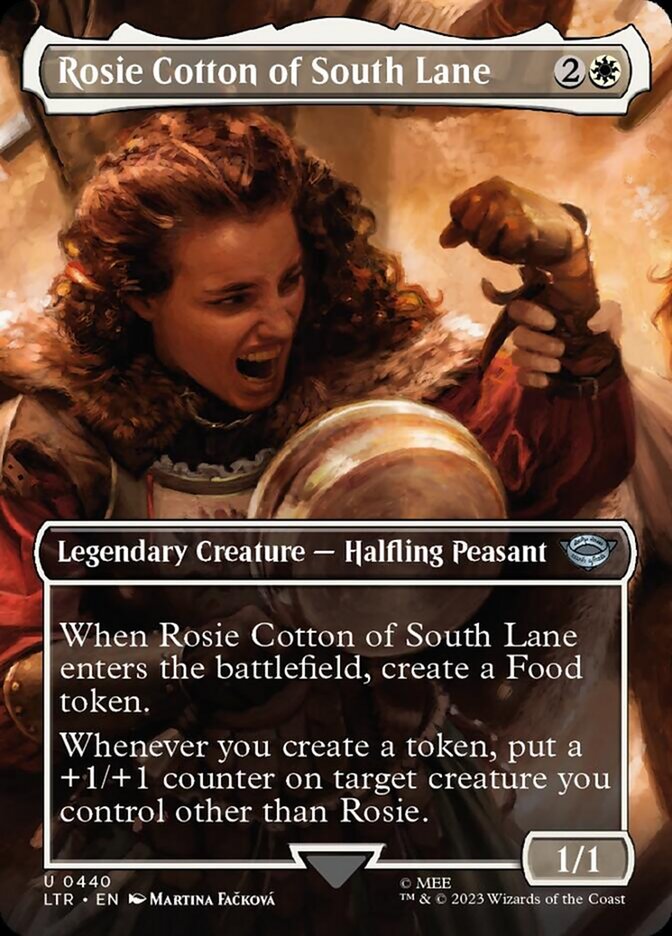 Rosie Cotton of South Lane (Borderless Alternate Art) [The Lord of the Rings: Tales of Middle-Earth] Magic: The Gathering