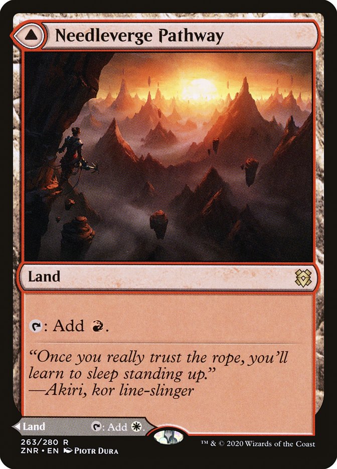 Needleverge Pathway // Pillarverge Pathway [Zendikar Rising] Magic: The Gathering