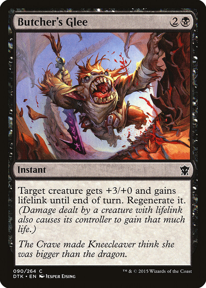 Butcher's Glee [Dragons of Tarkir] Magic: The Gathering
