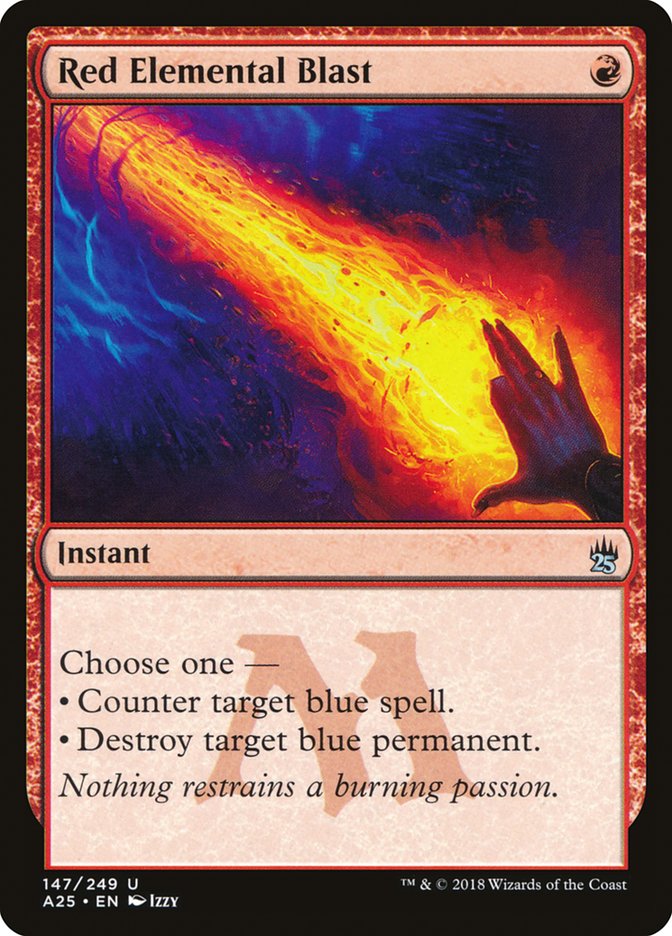 Red Elemental Blast [Masters 25] Magic: The Gathering