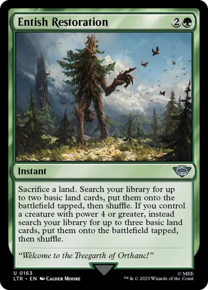 Entish Restoration [The Lord of the Rings: Tales of Middle-Earth] Magic: The Gathering