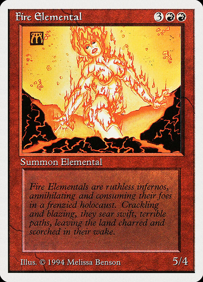 Fire Elemental [Summer Magic / Edgar] Magic: The Gathering