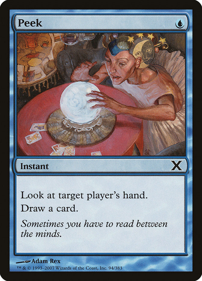 Peek [Tenth Edition] Magic: The Gathering